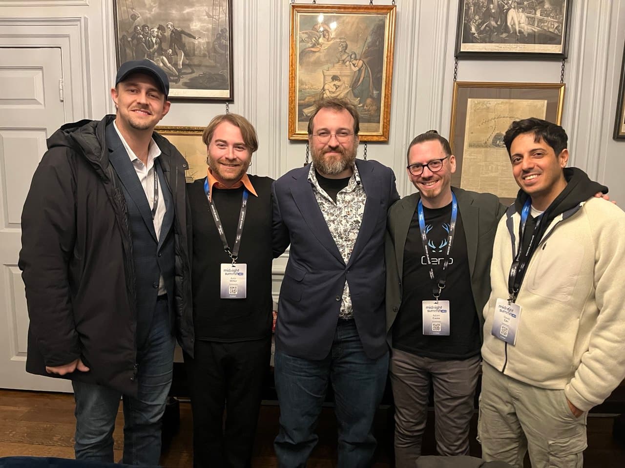 Gero team with Charles Hoskinson and JJ Silver at Midnight Summit London 2025